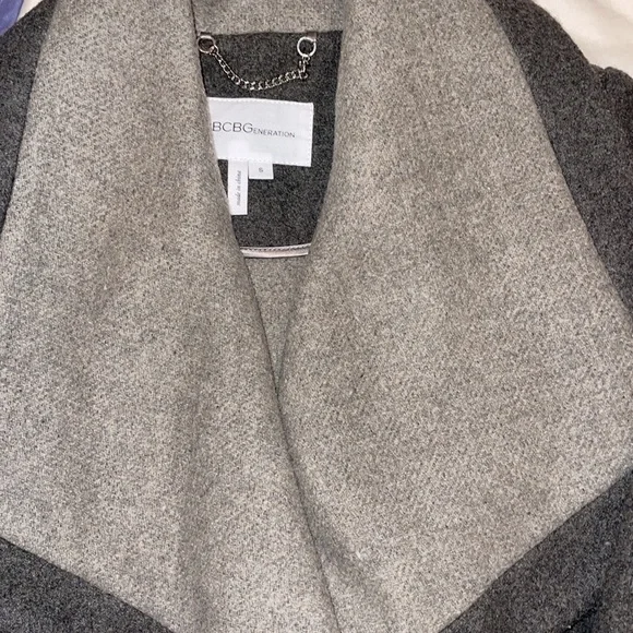 BCBGeneration Wool Blend wrap coat in grey! - Picture 3 of 3